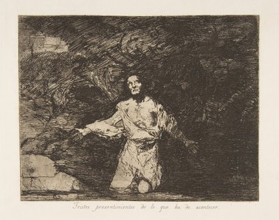 Tavola 1 da I Disastri della Guerra: Triste da Francisco de Goya