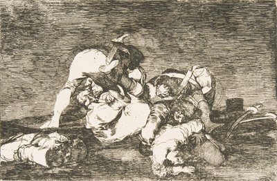 Tavola 10 da I disastri della guerra: Né questi da Francisco de Goya