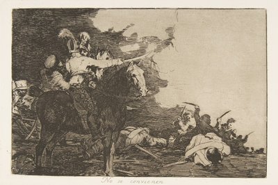 Tavola 17 da I disastri della guerra: Loro, 1810 pubblicato 1863 da Francisco de Goya