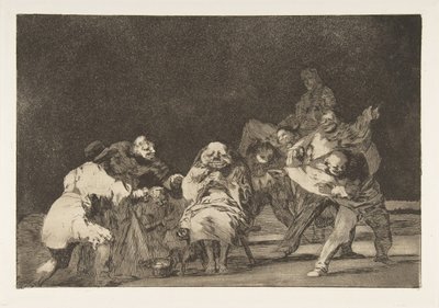 Tavola 17 dai Disparates: Lealtà, ca. 1816-23 pubblicato 1864 da Francisco de Goya