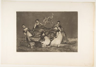 Tavola 1 dai Disparates: Follia femminile da Francisco de Goya