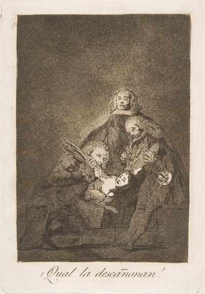 Come la spennano!, da Los Caprichos da Francisco de Goya