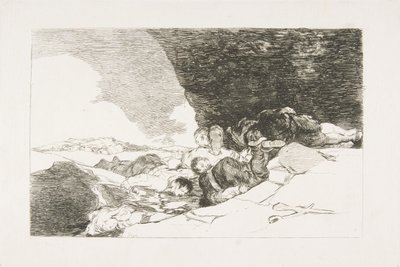 Piastra 23 da I disastri della guerra: Lo stesso altrove da Francisco de Goya