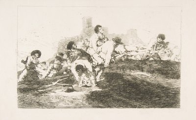 Tavola 24 da I disastri della guerra: Possono ancora essere utili, 1810 da Francisco de Goya