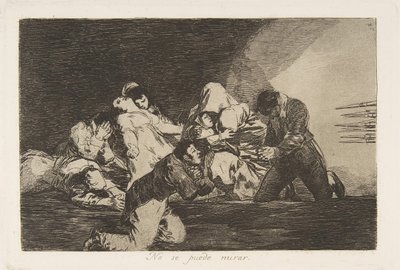 Tavola 26 da I disastri della guerra: Uno..., 1810-20, pubblicato 1863 da Francisco de Goya