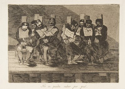 Tavola 35 da I disastri della guerra: Uno C..., 1810 pubblicato 1863 da Francisco de Goya