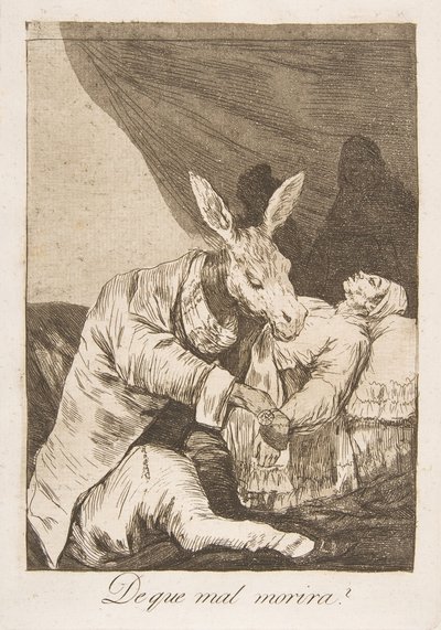 Tavola 40 da Los Caprichos: Di quale male morirà, 1799 da Francisco de Goya
