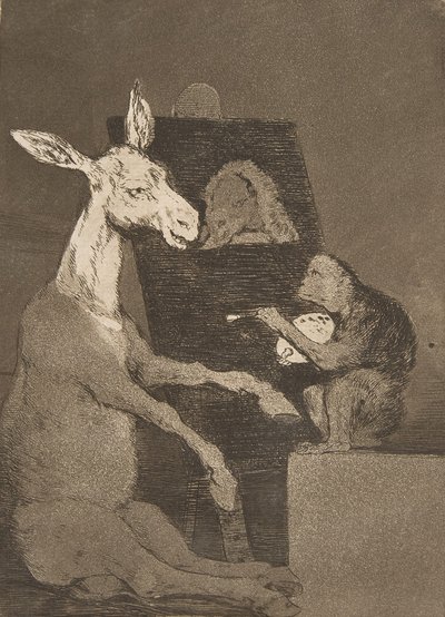 Tavola 41 da Los Caprichos: Né più né meno da Francisco de Goya
