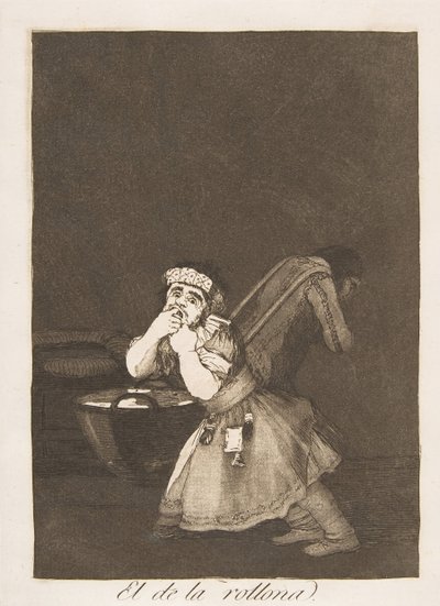 Tavola 4 da Los Caprichos: Il bambino della balia El de la rollona, 1799 da Francisco de Goya