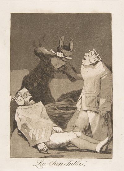 Tavola 50 da Los Caprichos: I Cincillà Los Chinchillas., 1799 da Francisco de Goya