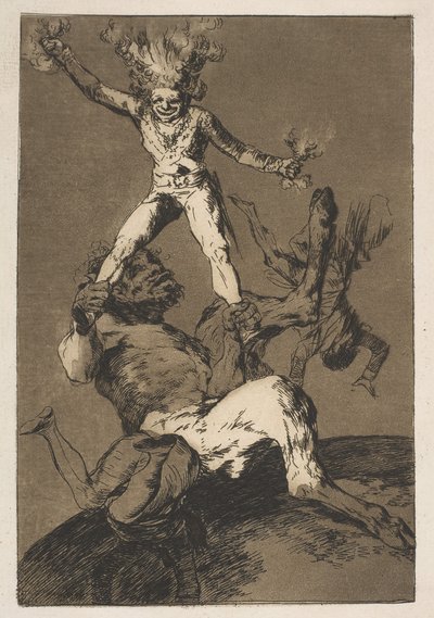 Tavola 56 da Los Caprichos: Salire e scendere, 1799 da Francisco de Goya