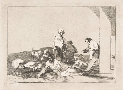 Tavola 58 da I disastri della guerra: È inutile piangere..., 1811-12 da Francisco de Goya