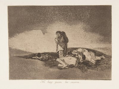 Tavola 60 da I disastri della guerra: Th..., 1811-12 pubblicato 1863 da Francisco de Goya