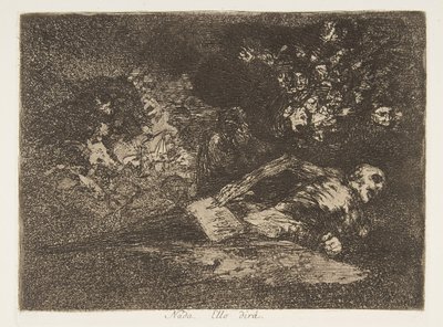Tavola 69 da I disastri della guerra da Francisco de Goya