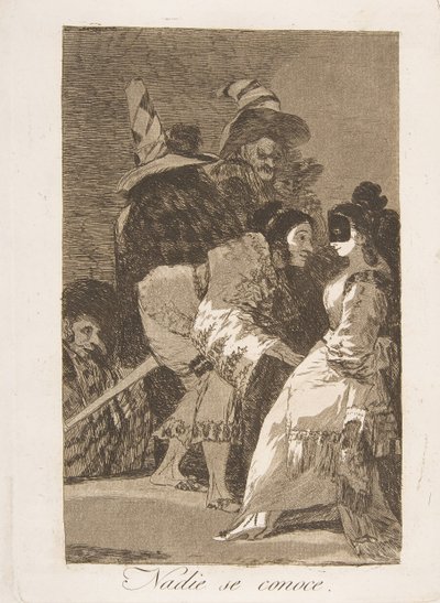 Nessuno conosce se stesso, da Los Caprichos da Francisco de Goya