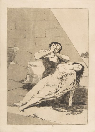 Tavola 9 da Los Caprichos: Tantalo, 1799 da Francisco de Goya