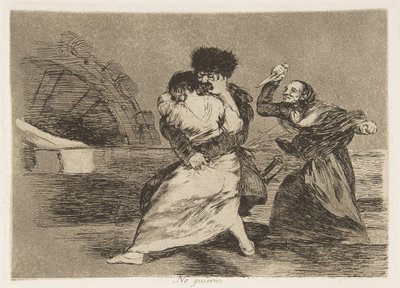 Tavola 9 da I disastri della guerra: Loro d... da Francisco de Goya