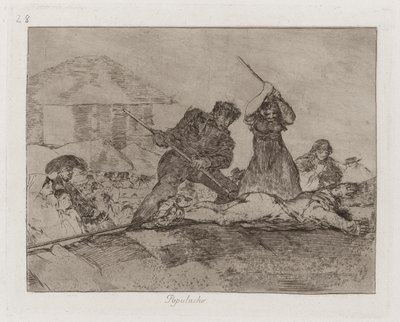 Populacho (Plebaglia), Tavola 28 da Los desastres de la guerra (I disastri della guerra) da Francisco de Goya