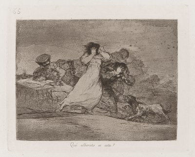 Che trambusto è questo?, Tavola 65 da I disastri della guerra da Francisco de Goya