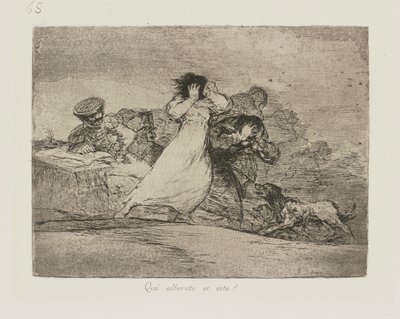 Che alboroto es este? (Qual è questo trambusto?), pl. 65 dalla serie Los desastres de la guerra da Francisco de Goya