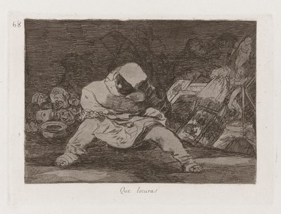 Que locura! (Che follia!), tav. 68 da Los desastres de la guerra da Francisco de Goya