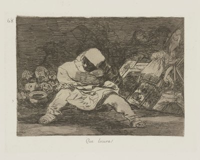 Che follia!, tav. 68 dalla serie I disastri della guerra da Francisco de Goya