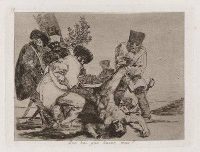 Que [sic] hai que hacer mas? (Cosa si può fare di più?), Tavola 33 da Los desastres de la guerra (I disastri della guerra) da Francisco de Goya