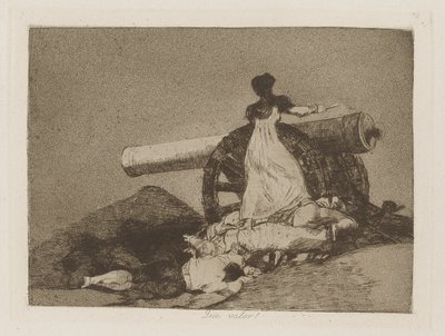 Que valor!, tav. 7 dalla serie Los desastres de la guerra da Francisco de Goya