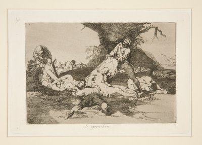 Se aprovechan, tav. 16 da Los desastres de la guerra da Francisco de Goya