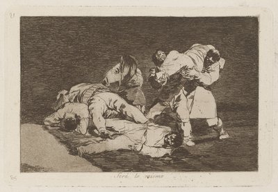 Serà lo stesso, Tavola 21 da Los desastres de la guerra da Francisco de Goya