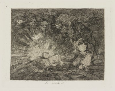 Risorgerà?, tav. 80 dalla serie I disastri della guerra da Francisco de Goya