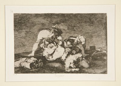 Tampoco (Neanche questi), tav. 10 dalla serie Los desastres de la guerra (I disastri della guerra) da Francisco de Goya