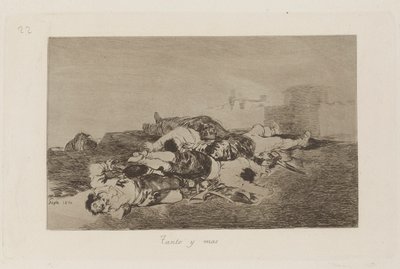 Tanto y mas, Tavola 22 da Los desastres de la guerra da Francisco de Goya