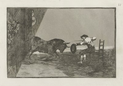 Temeridad de Martincho en la plaza de Zaragoza, Tavola 18 da La tauromaquia da Francisco de Goya