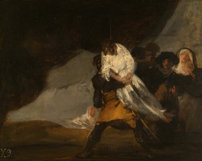 Il monaco impiccato da Francisco de Goya