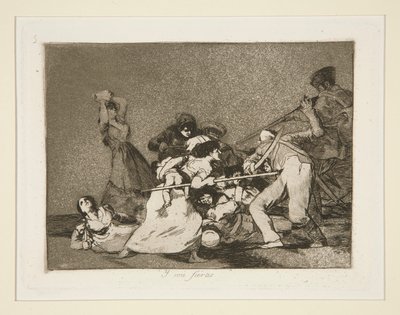 E sono come bestie feroci, tav. 5 da I disastri della guerra da Francisco de Goya