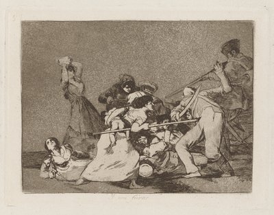 Y son fieras (E sono come bestie selvagge), pl. 5 dalla serie Los desastres de la guerra (I disastri della guerra) da Francisco de Goya