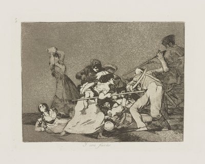 E sono come bestie selvagge, pl. 5 dalla serie I disastri della guerra da Francisco de Goya