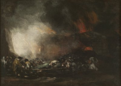 Incendio in ospedale, c. 1810 da Francisco Goya de
