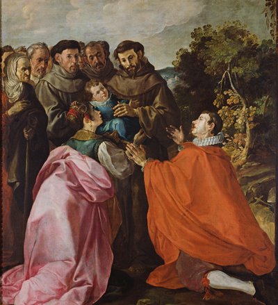 Guarigione di San Bonaventura da parte di San Francesco d