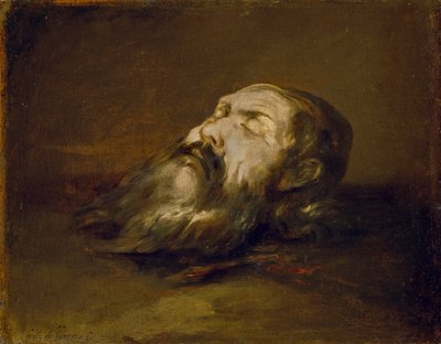 Testa di santo decapitato da Francisco Herrera the Elder