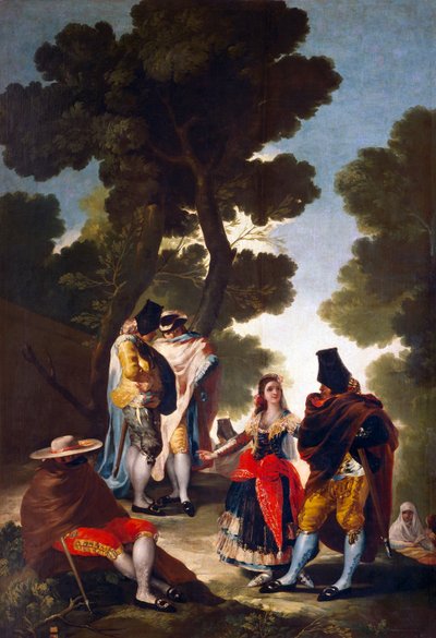 Una Maja e Galanti da Francisco de Goya