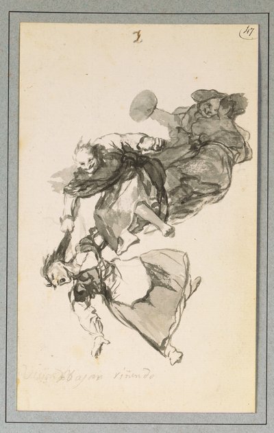 Bajan che litigano da Francisco de Goya