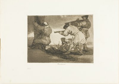 Barbari!, tavola 38 da I disastri della guerra da Francisco Jose de Goya y Lucientes
