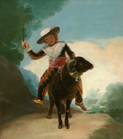 Ragazzo su un ariete da Francisco Jose de Goya y Lucientes