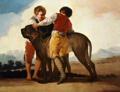 Ragazzi con mastino, c.1786 da Francisco Jose de Goya y Lucientes
