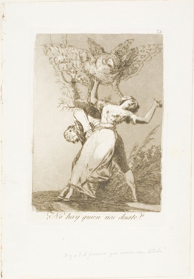 Nessuno può slegarci, piatto 75 da Los Caprichos da Francisco Jose de Goya y Lucientes