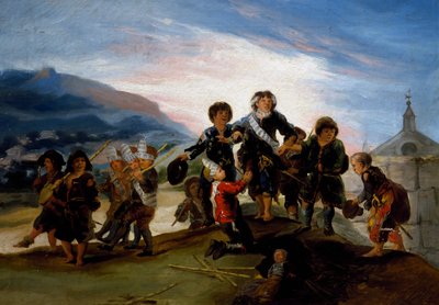 Bambini che giocano ai soldati da Francisco Jose de Goya y Lucientes
