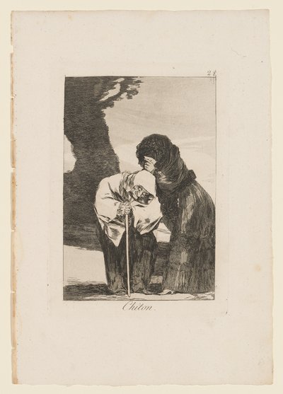 Chiton, tavola da "Los Caprichos" da Francisco de Goya