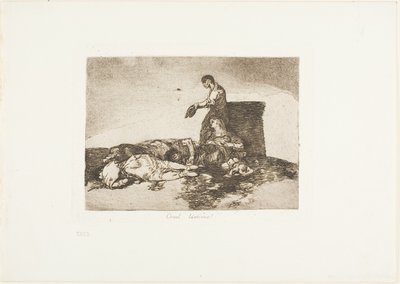 Racconto Crudele di Dolore!, tavola 48 da I Disastri della Guerra da Francisco Jose de Goya y Lucientes